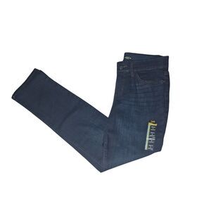 Lee Women’s Flex Motion Straight Leg Jeans Size 4M – Mid Rise Stretch Denim NWOT